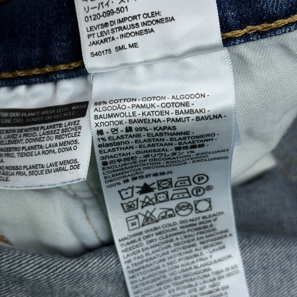 Levi's 505 Jeans Men's 36x30 Blue Straight Medium Wash Stretch Denim EUC - Picture 4 of 10